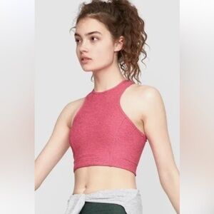 Outdoor Voices Athena Crop Topped Heathered Pink Size S
